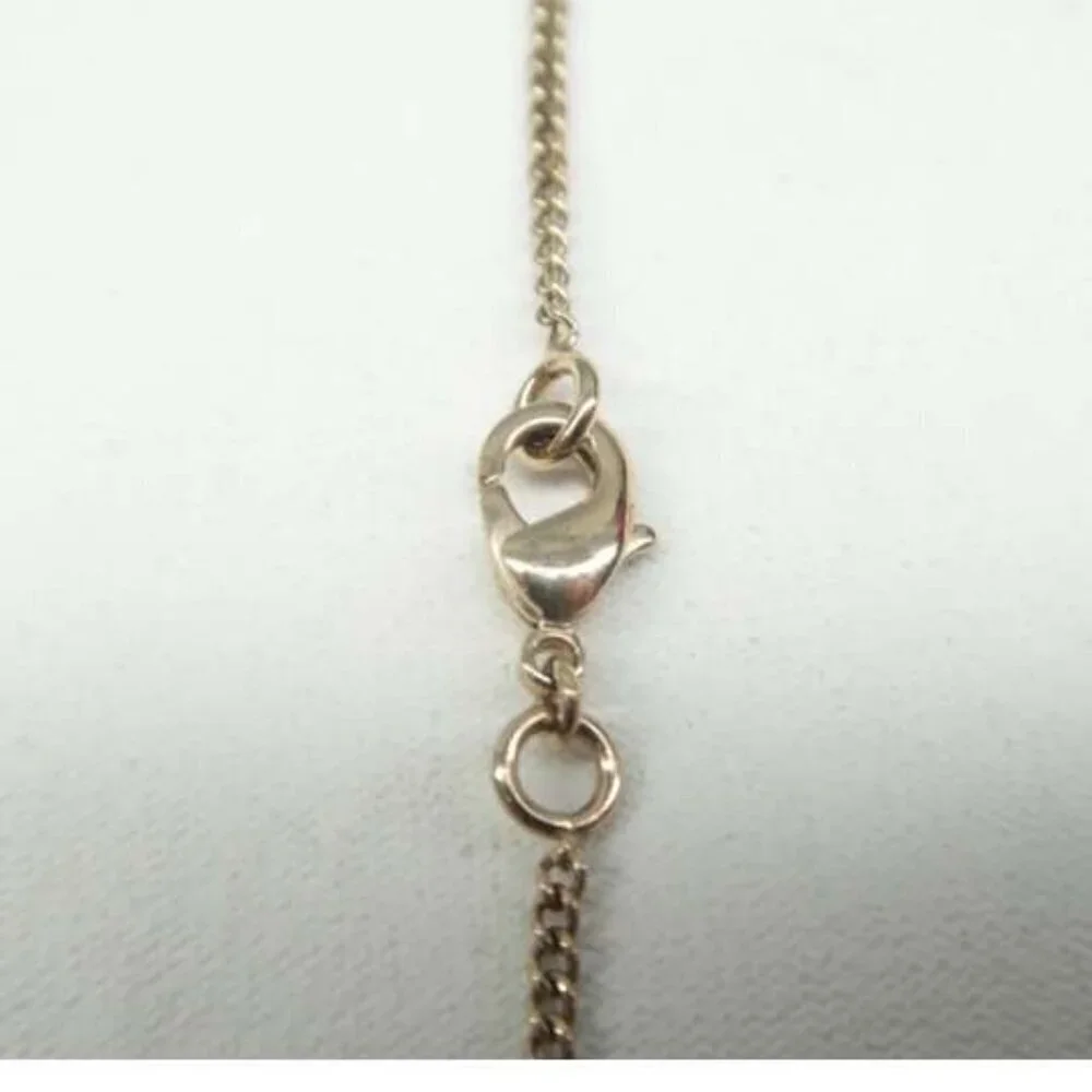 100% Authentic CHANEL Gold-Plated Pearls CC Shape Necklace