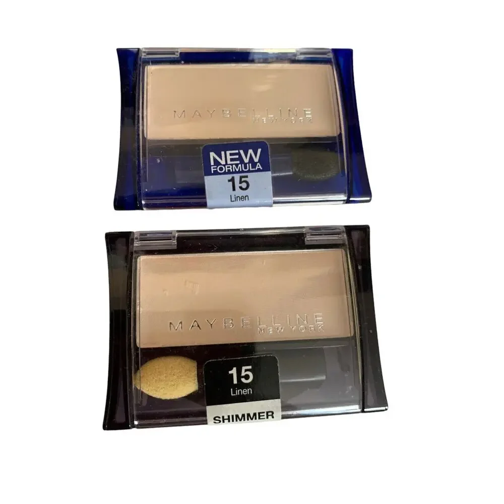 (2) Maybelline Expert Wear‎ Eyeshadow LINEN 15 Shimmer Fresh New & Sealed!