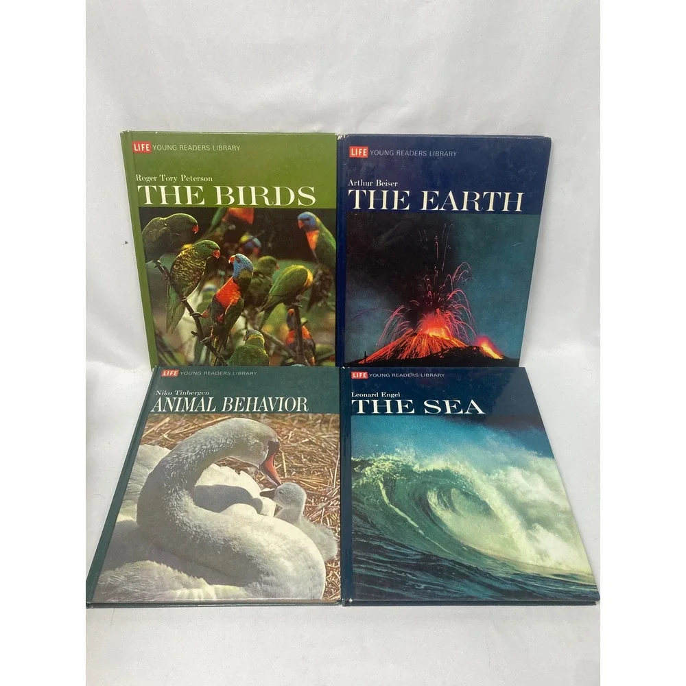 Vintage LIFE Young Readers Library 4 Book Lot Birds Earth Sea Animal Behavior