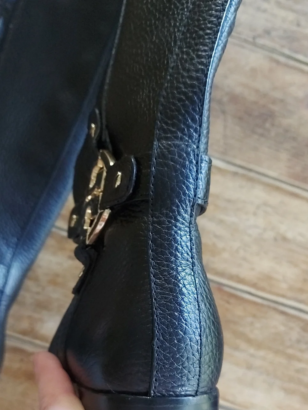 Tory Burch black pebbled