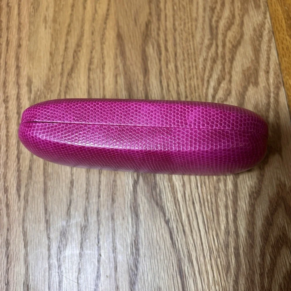 Lily Pulitzer Eye Glasses Case Hot Magenta Pink Hard Clamshell