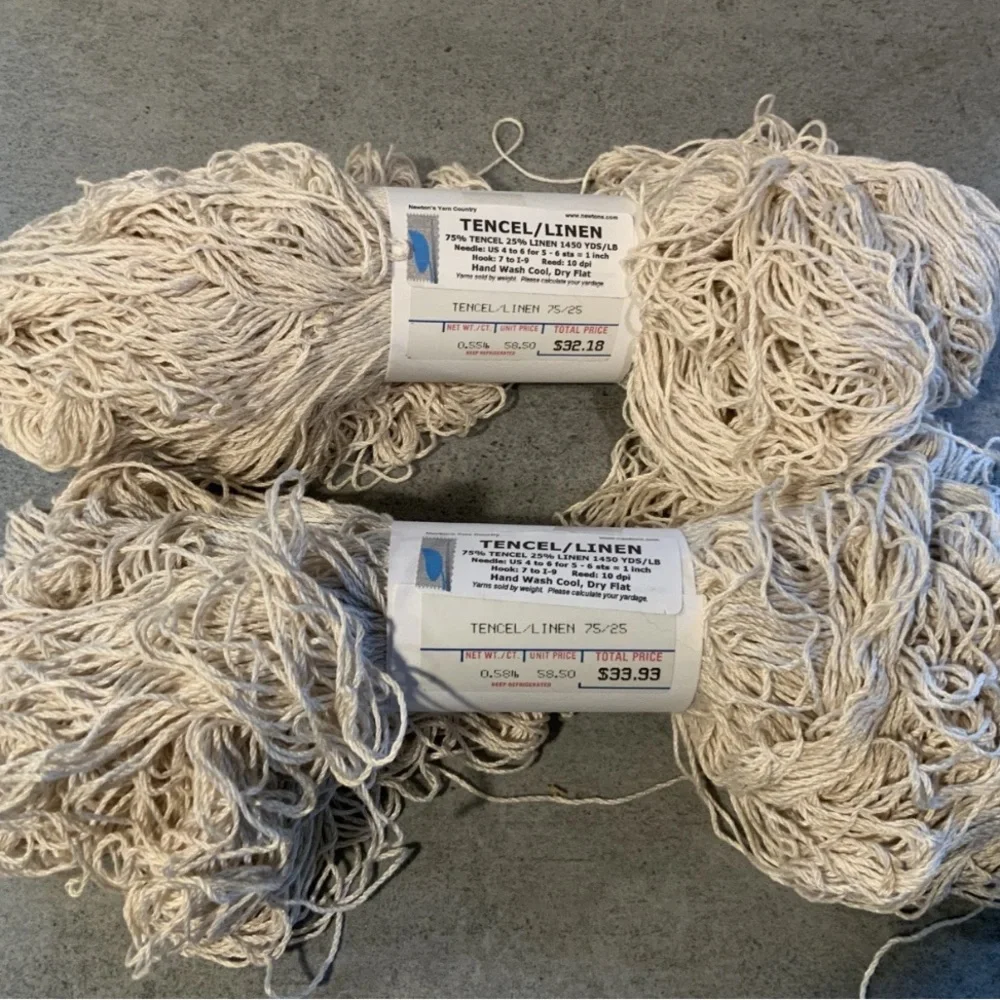 Newton’s Yarn Country Tencel/ Linen 75/25 Yarn 0.55lb x 2