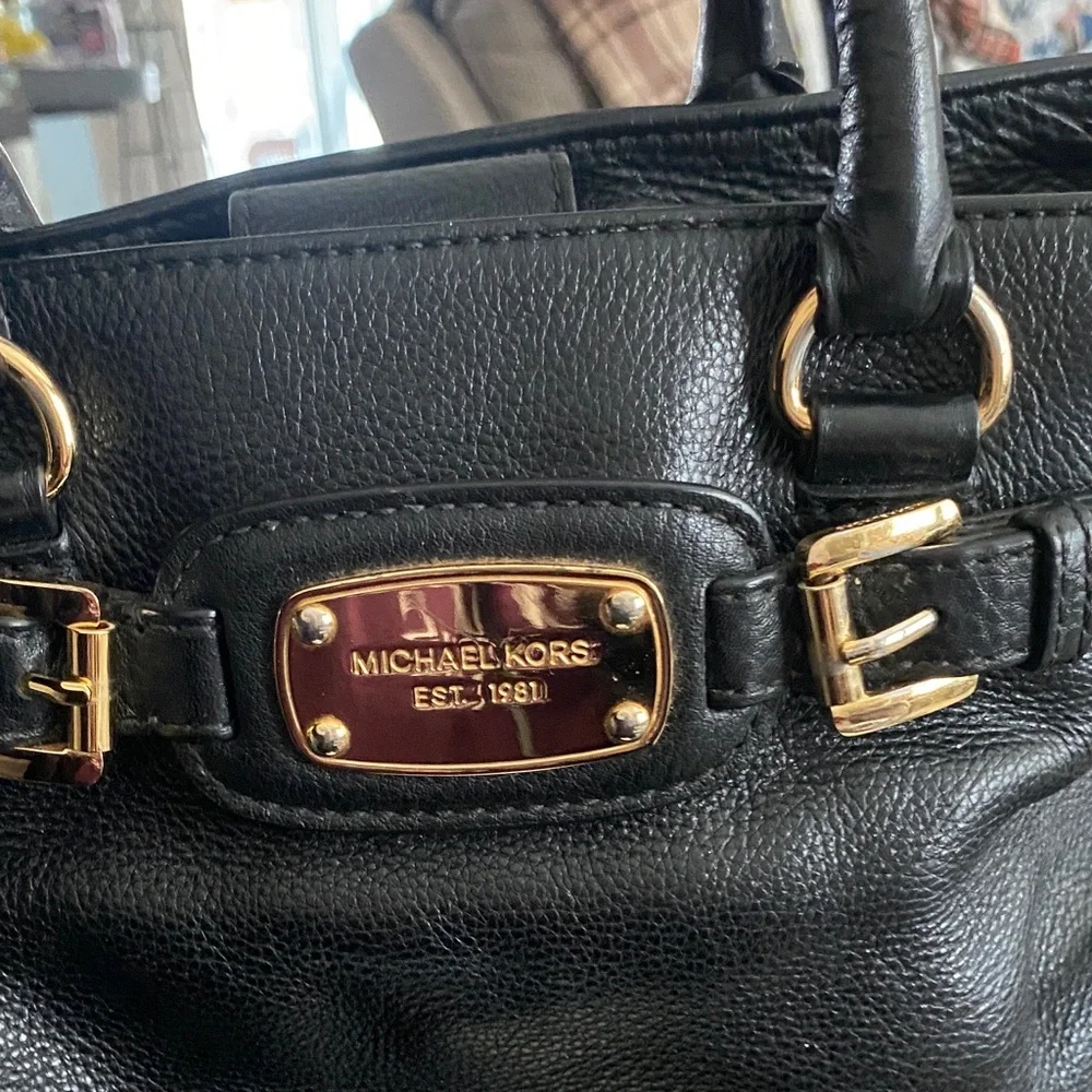 Michael Kors structured leather