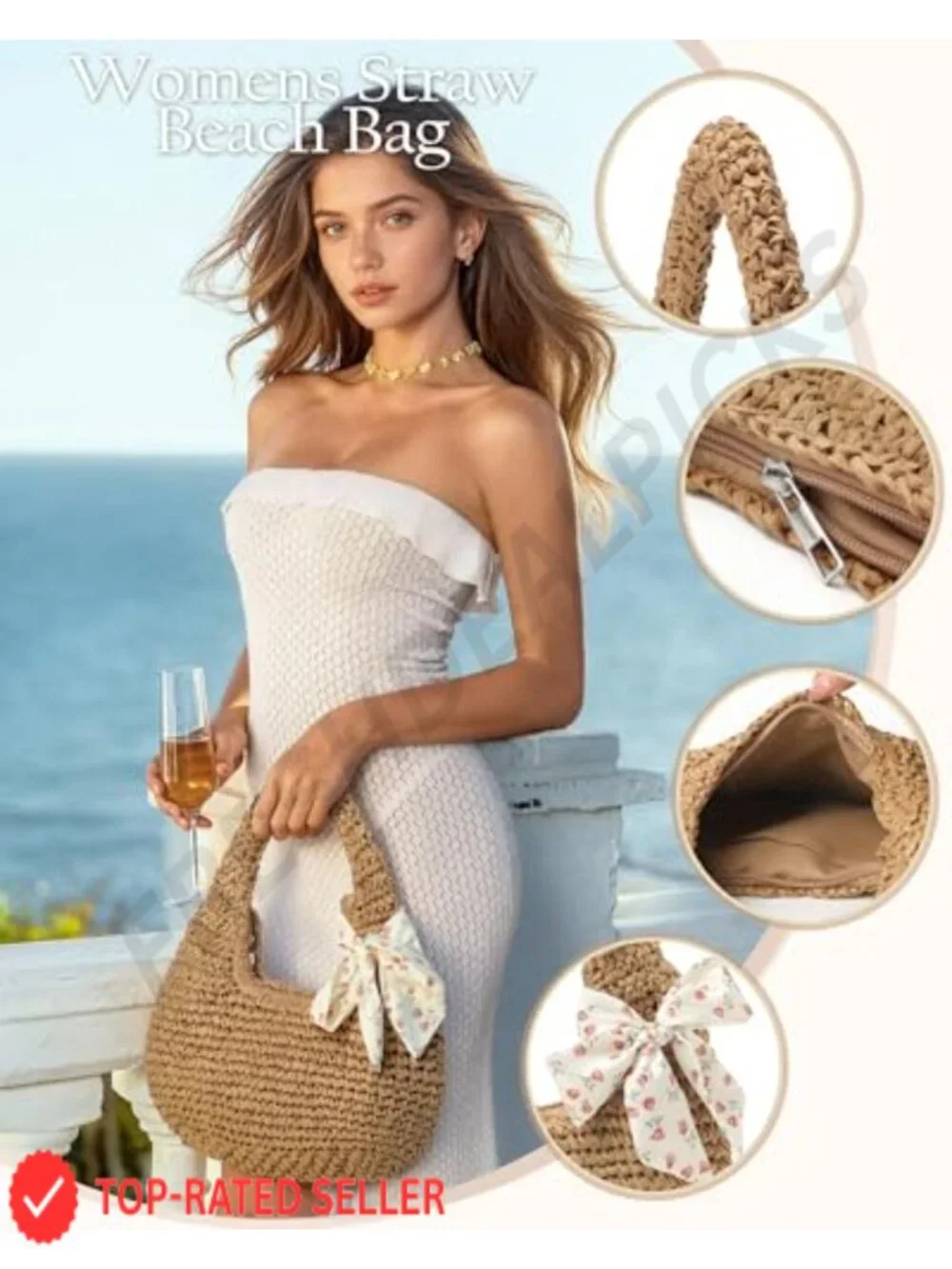 N/A handwoven straw
