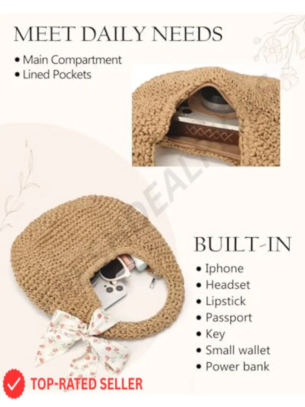N/A handwoven straw