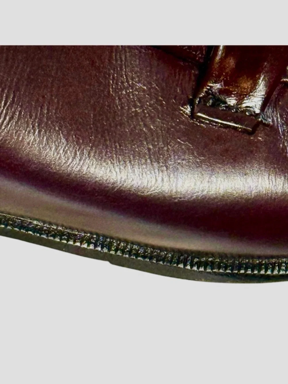 Florsheim Royal Imperial Burgundy Brown Leather Horsebit Loafers 11.5 D Vintage