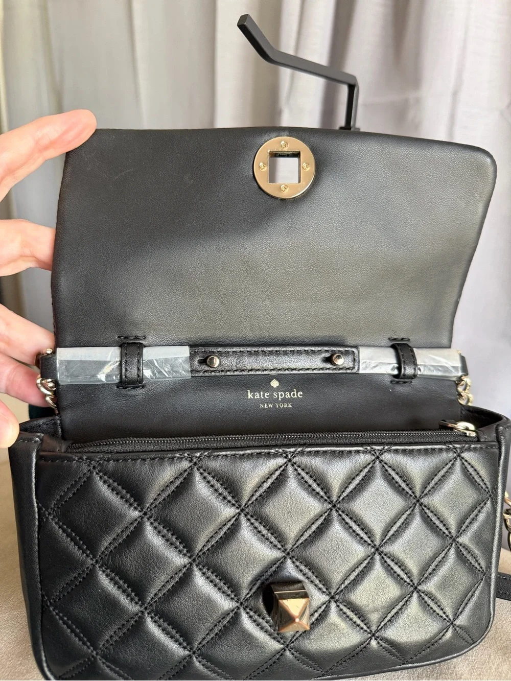 kate spade quilted leather