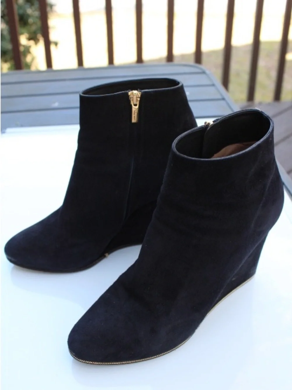 Salvatore Ferragamo Imogen wedge booties