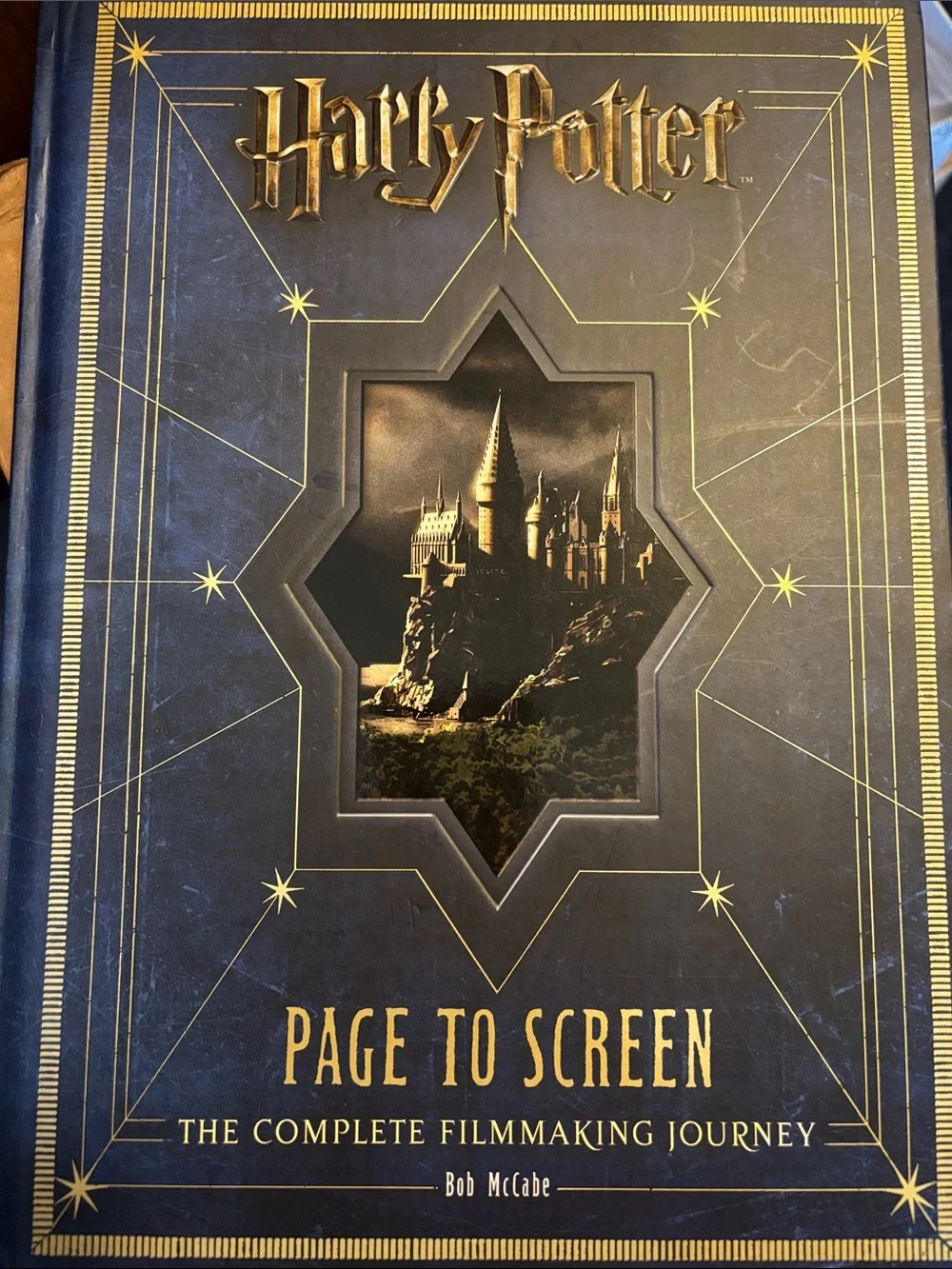 Harry Potter Page to Screen Hardcover Journal - Navy Blue & Gold “Page to Screen