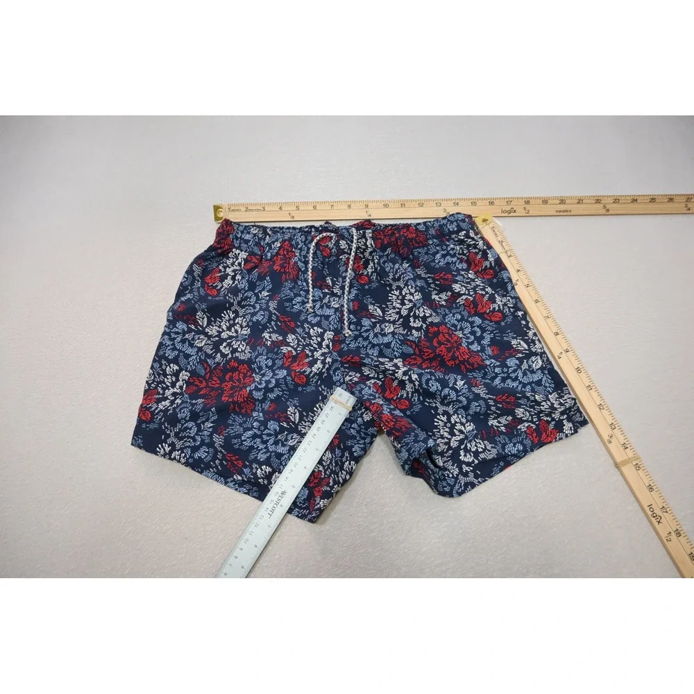 Columbia‎ PFG Fishing Shorts Mens Small Navy Floral Swim Trunks Excellent
