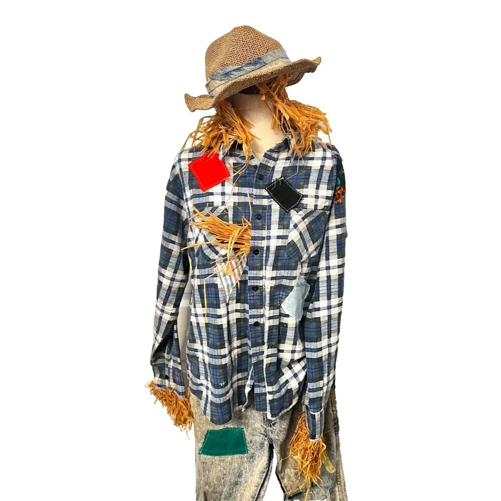 Handmade vtg scarecrow