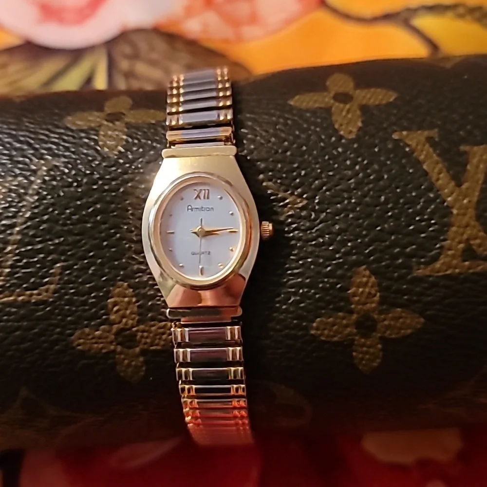 Armitron Womens‎ Silver & Gold Tone Watch 25/5395T