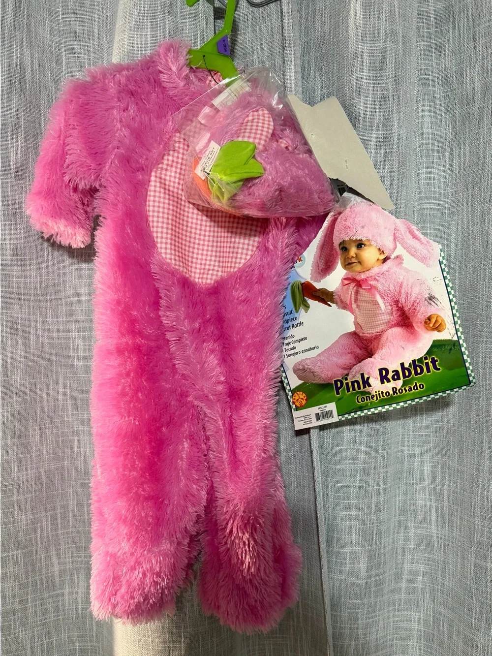 Rubie's PINK BUNNY Rabbit Baby Infant Costume, 3pc 6-12 Months NWT | Halloween