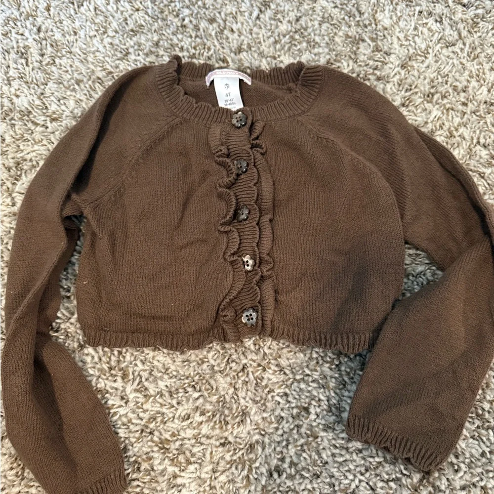 NWOT Old Navy Brown girls Cardigan Sweater