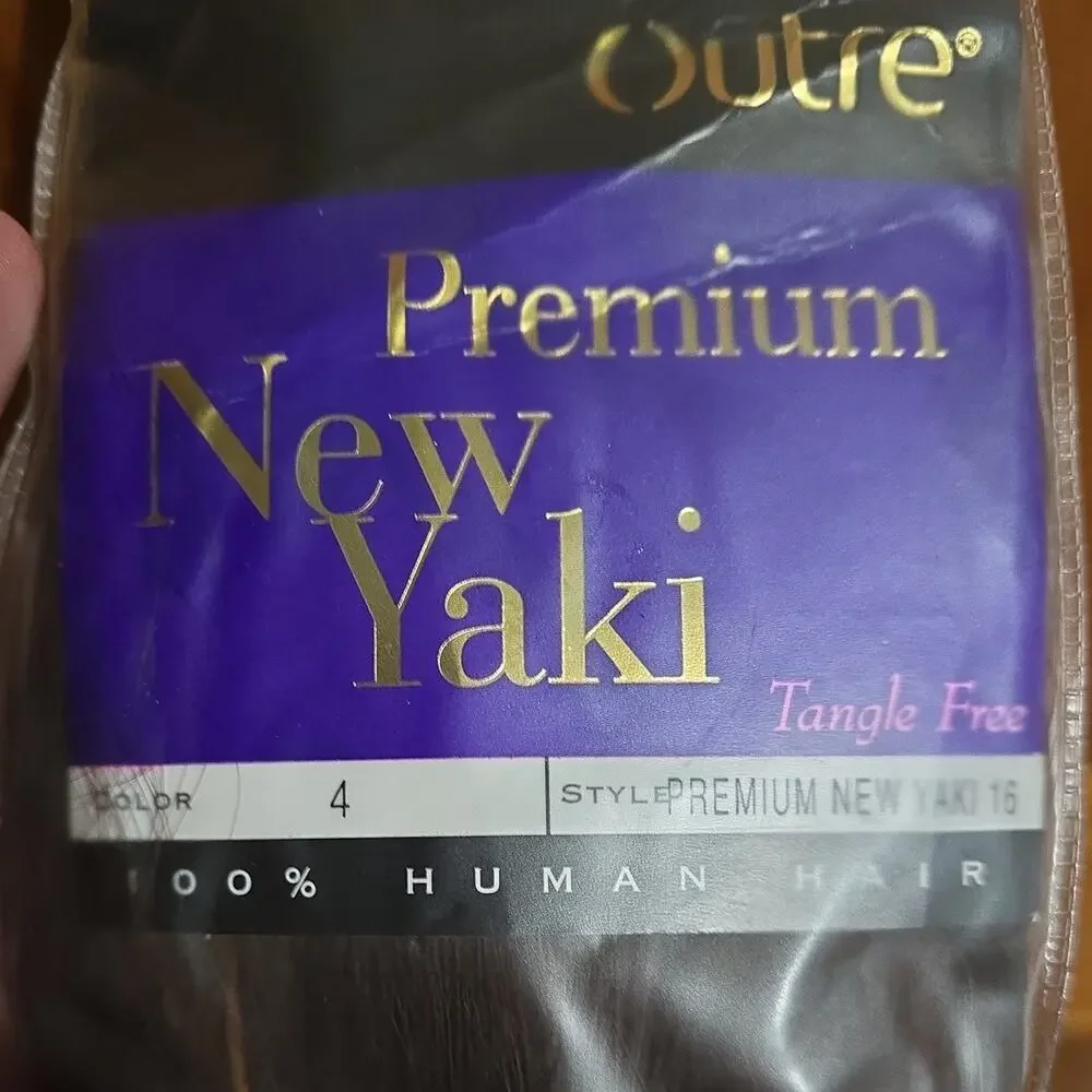 Outre Premium 100% Human Hair Weave PURPLE PACK YAKI 16