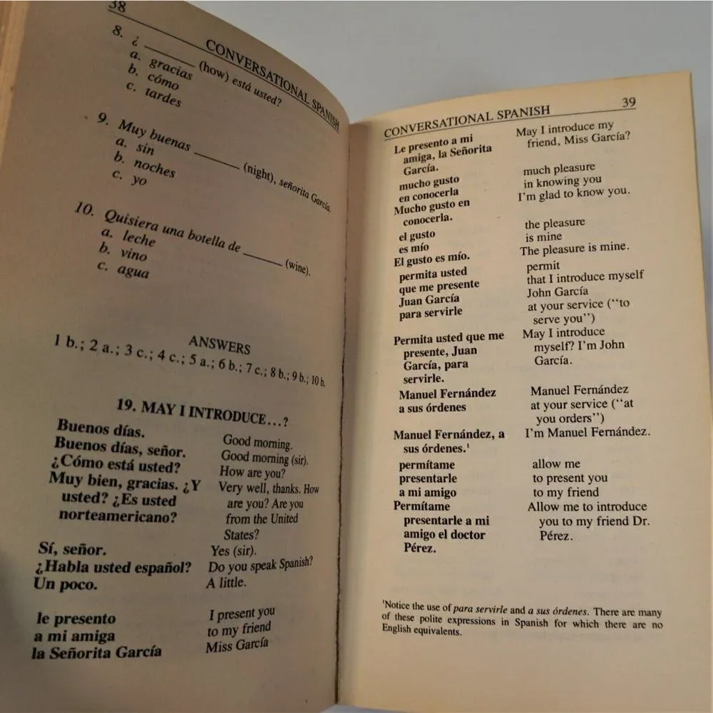 Conversational Spanish  A Complete Course in Everyday Spanish 1985 Paperback
