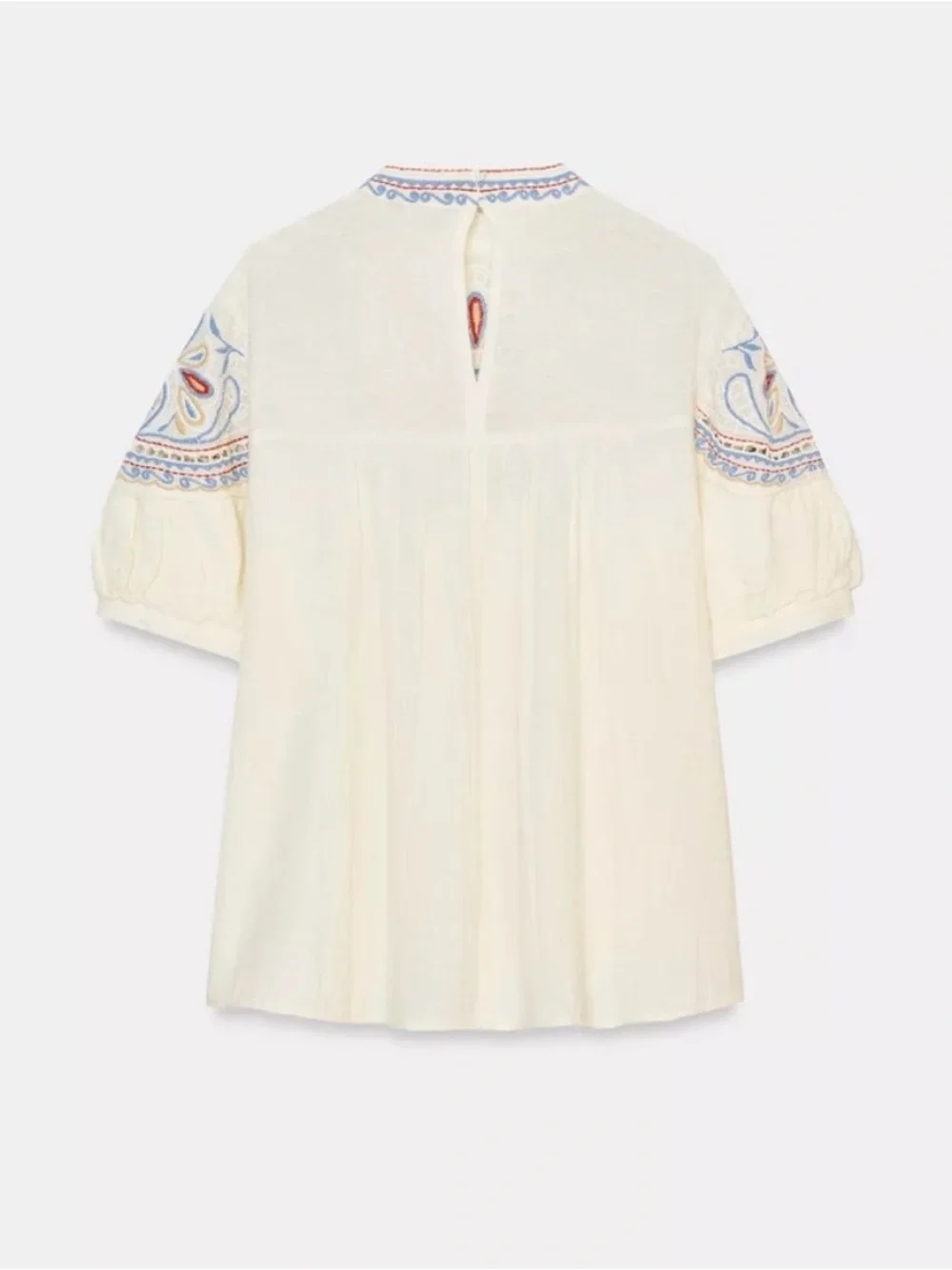 Zara ivory peasant