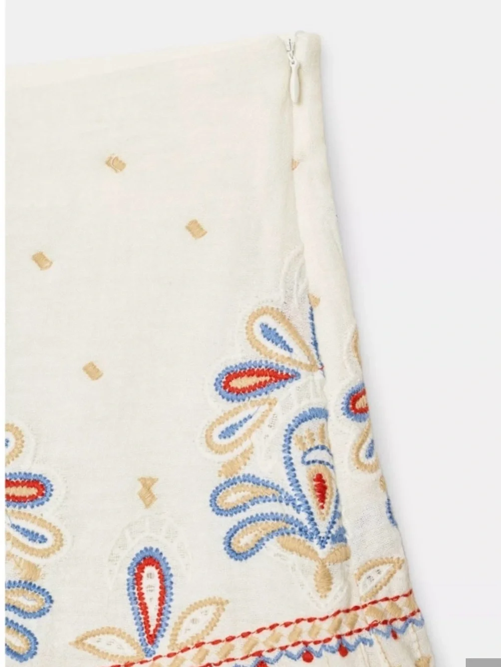 Zara ivory peasant