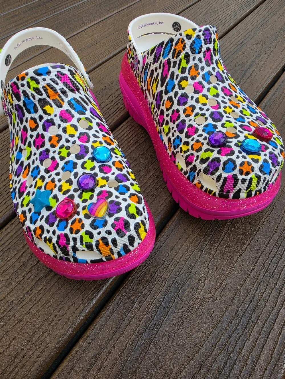 CROCS lisa frank