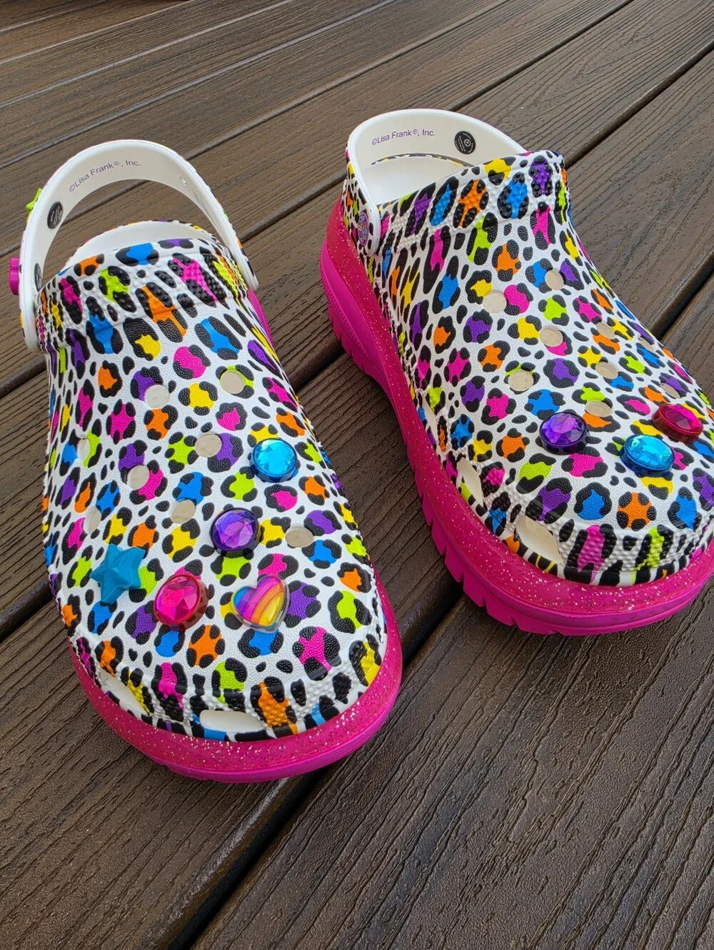 CROCS lisa frank