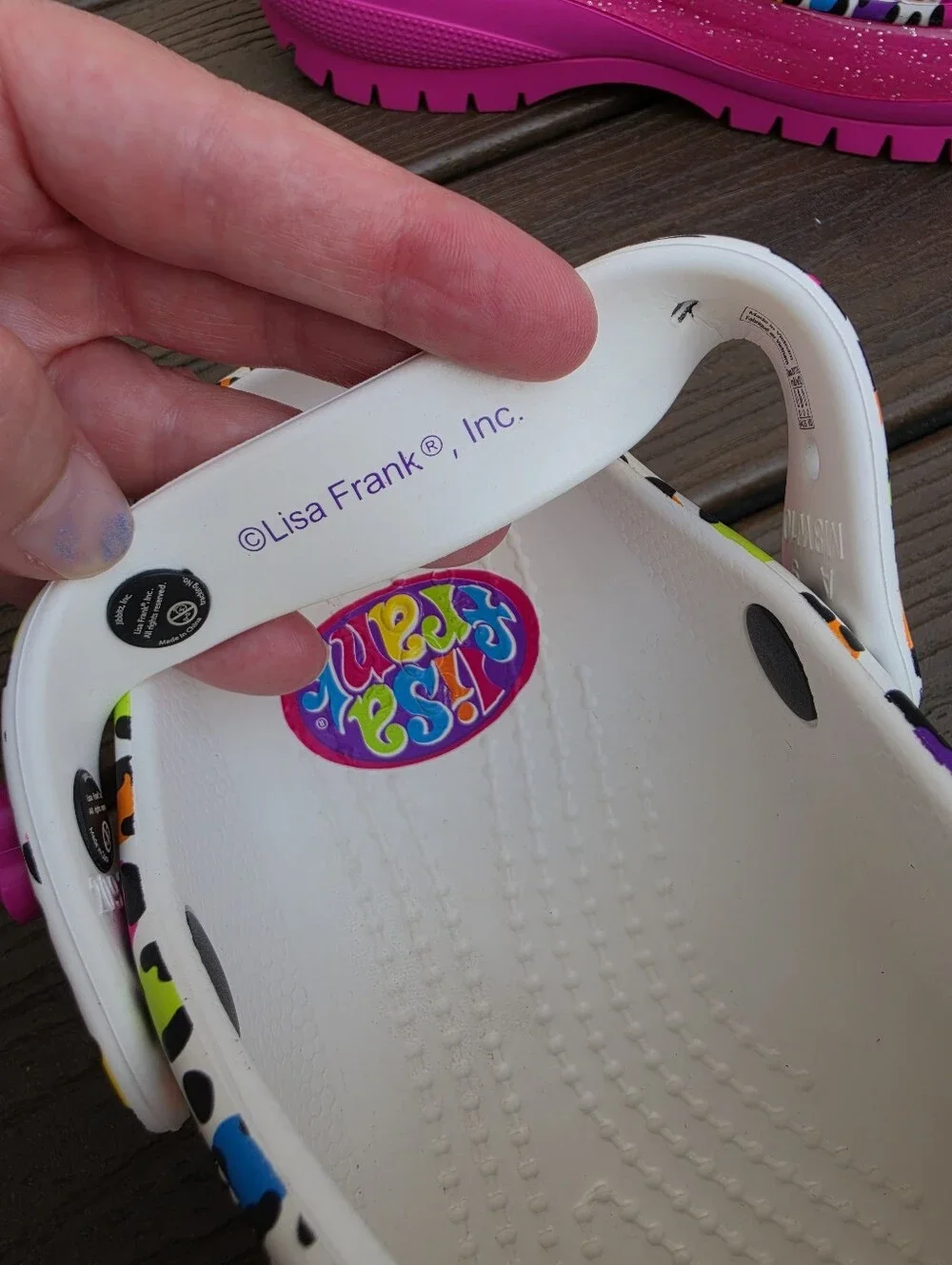 CROCS lisa frank