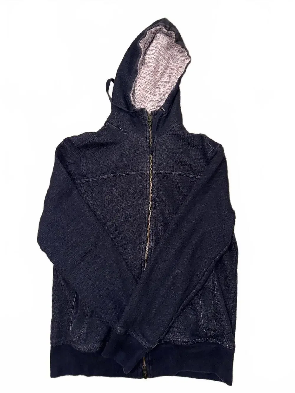 Men’s Banana Republic navy blue zip up hoodie Size Large