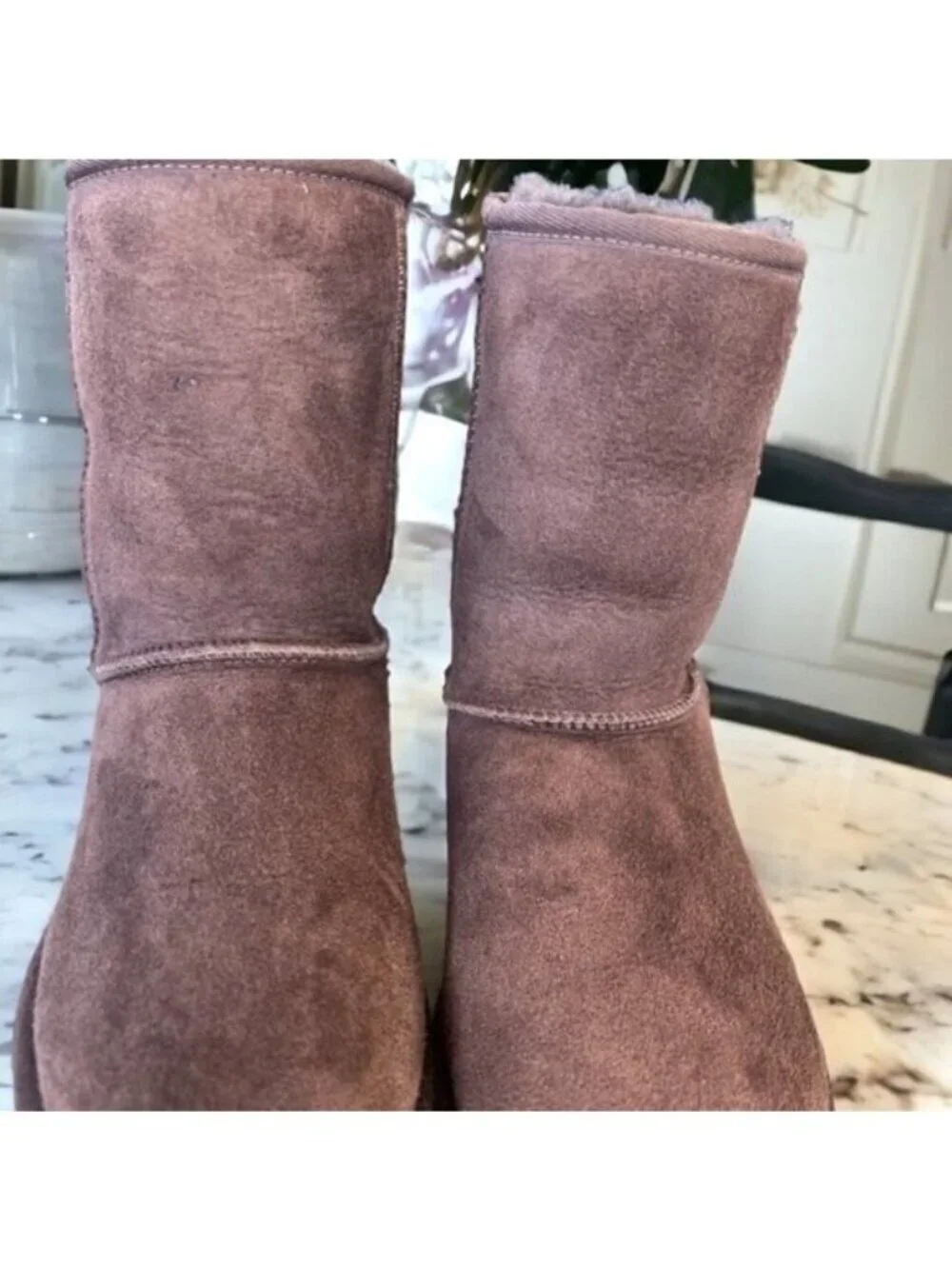 UGG Classic Short II Boots Size 6 Burnt Cedar Color