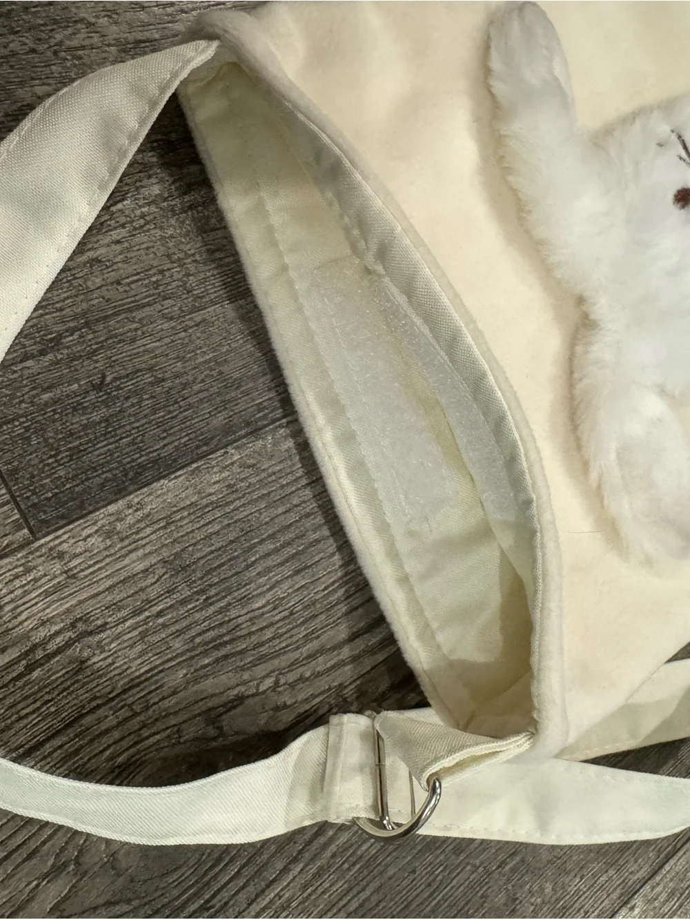 Kids Cream Bunny Crossbody Bag