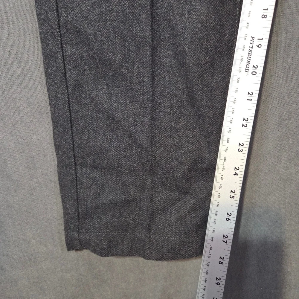 Banana Republic Kentfield Pant Mens 32x30 Charcoal Grey Wool Blend Trousers