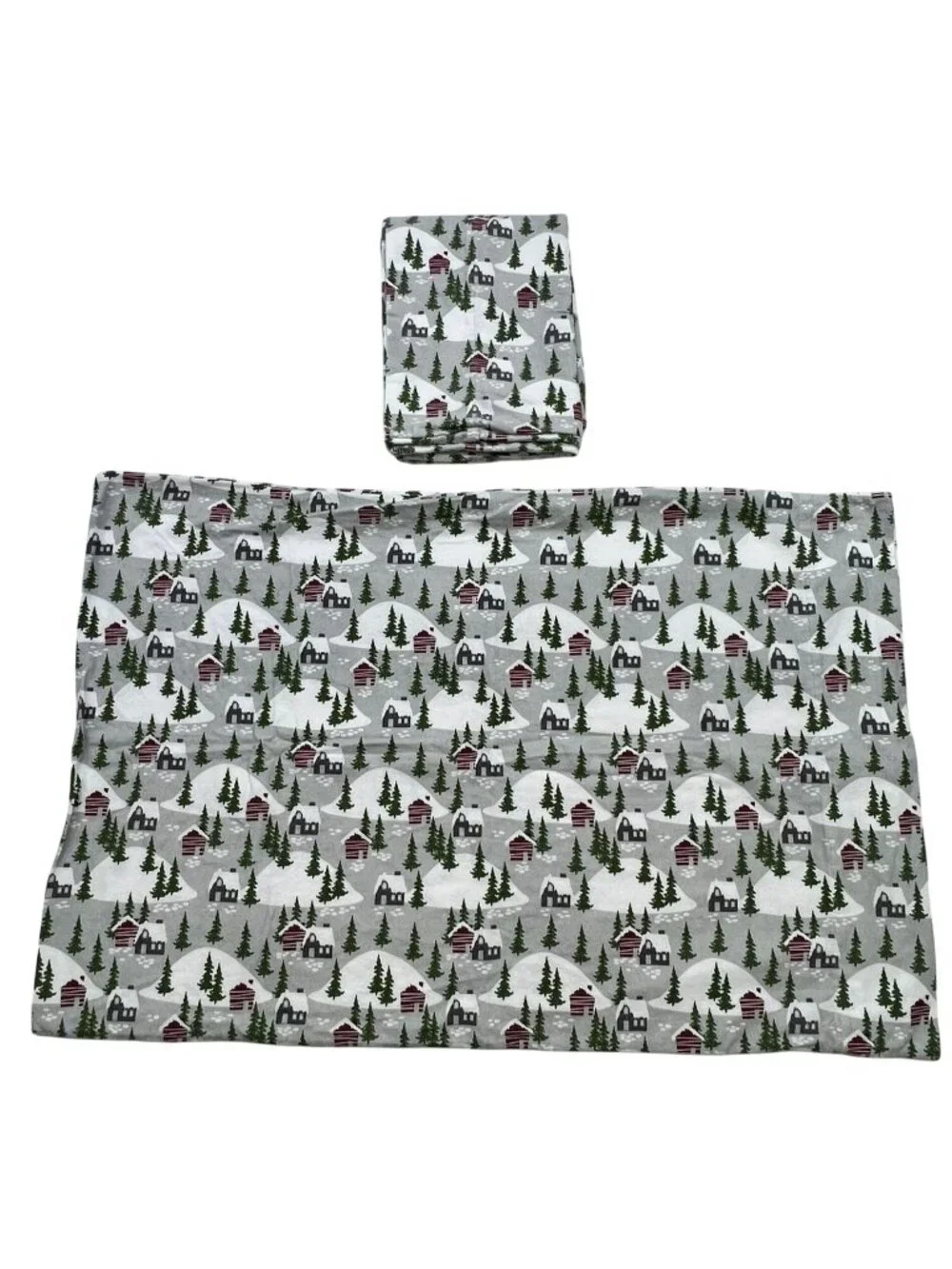 Member's Mark Holiday Cabin 100% Cotton Flannel Pillowcase Set Bedding Set of 2
