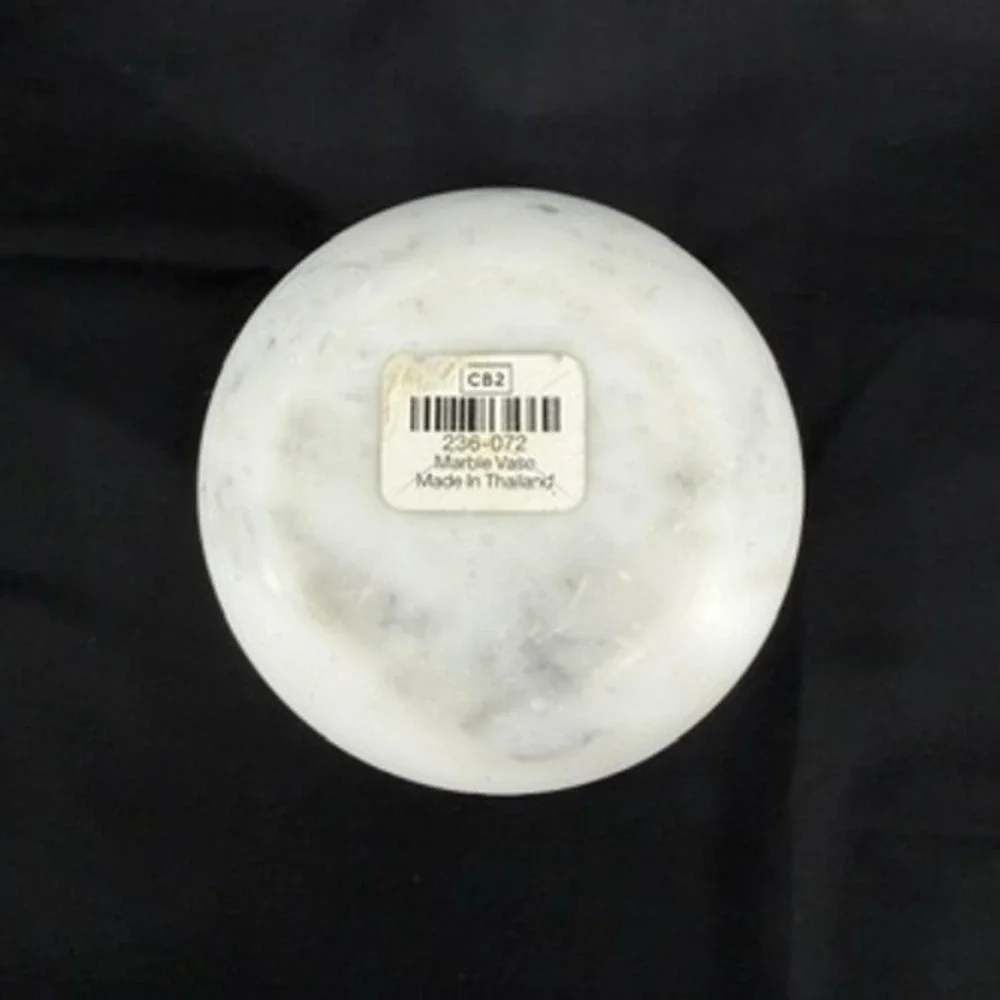 CB2 white marble