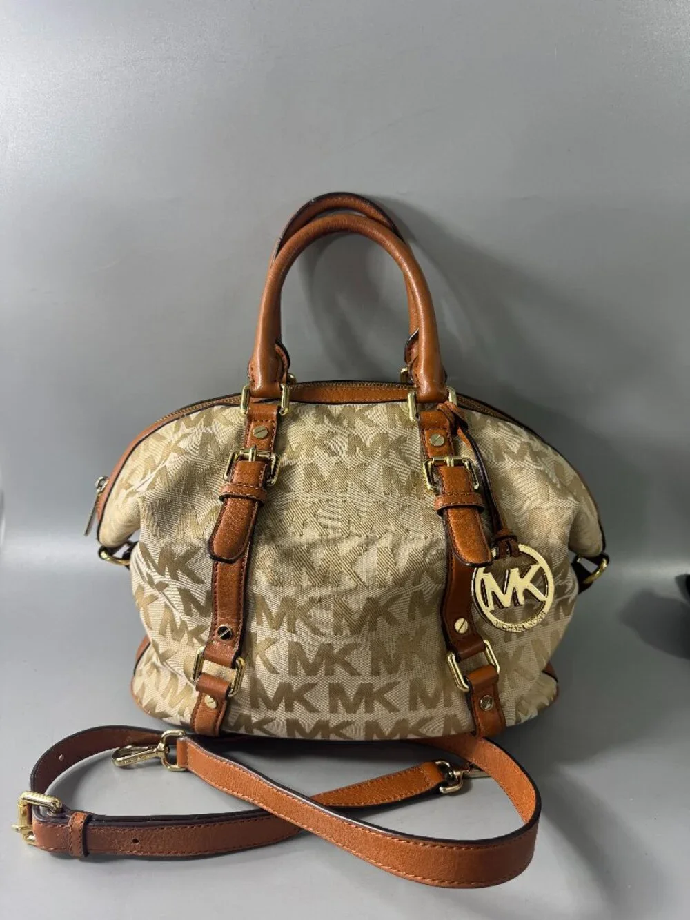 Michael Michael Kors Brown Bedford Satchel /Shoulder Bag