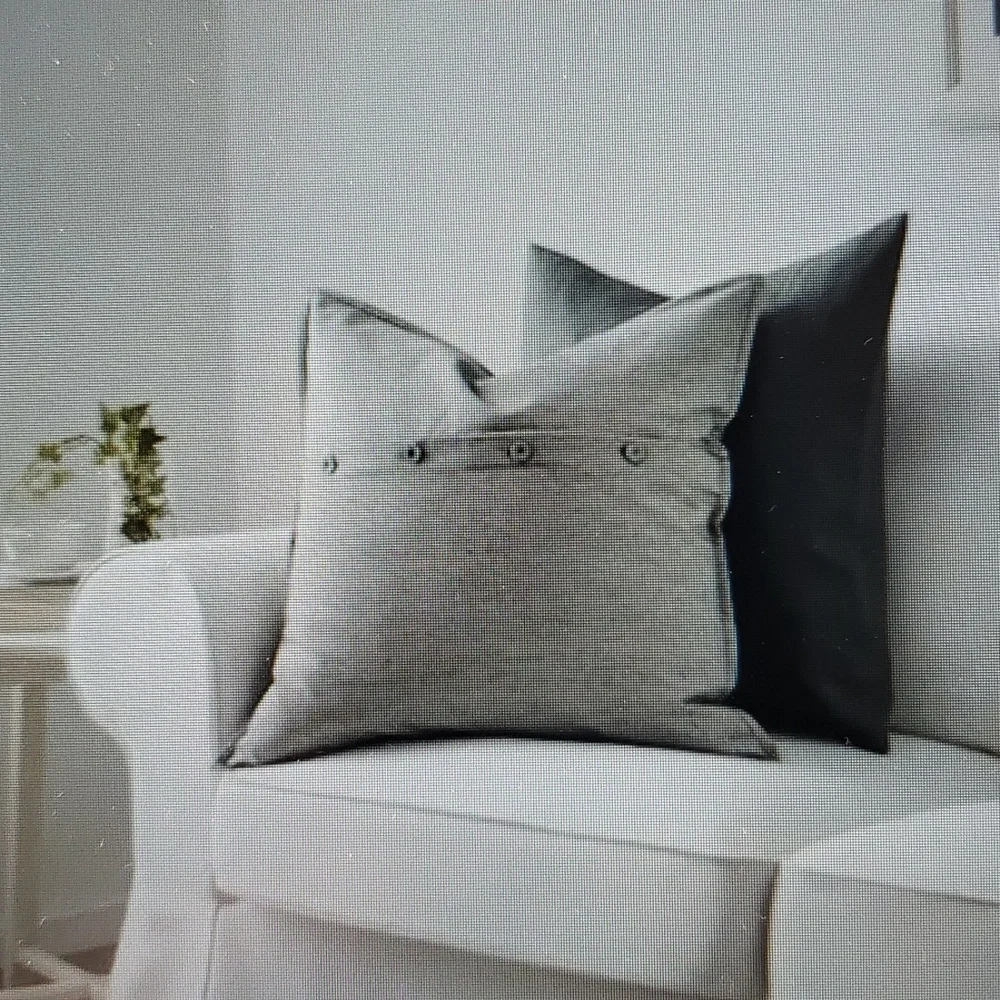 IKEA Kristianne Embellished Cotton Accent Pillow Cushion Cover