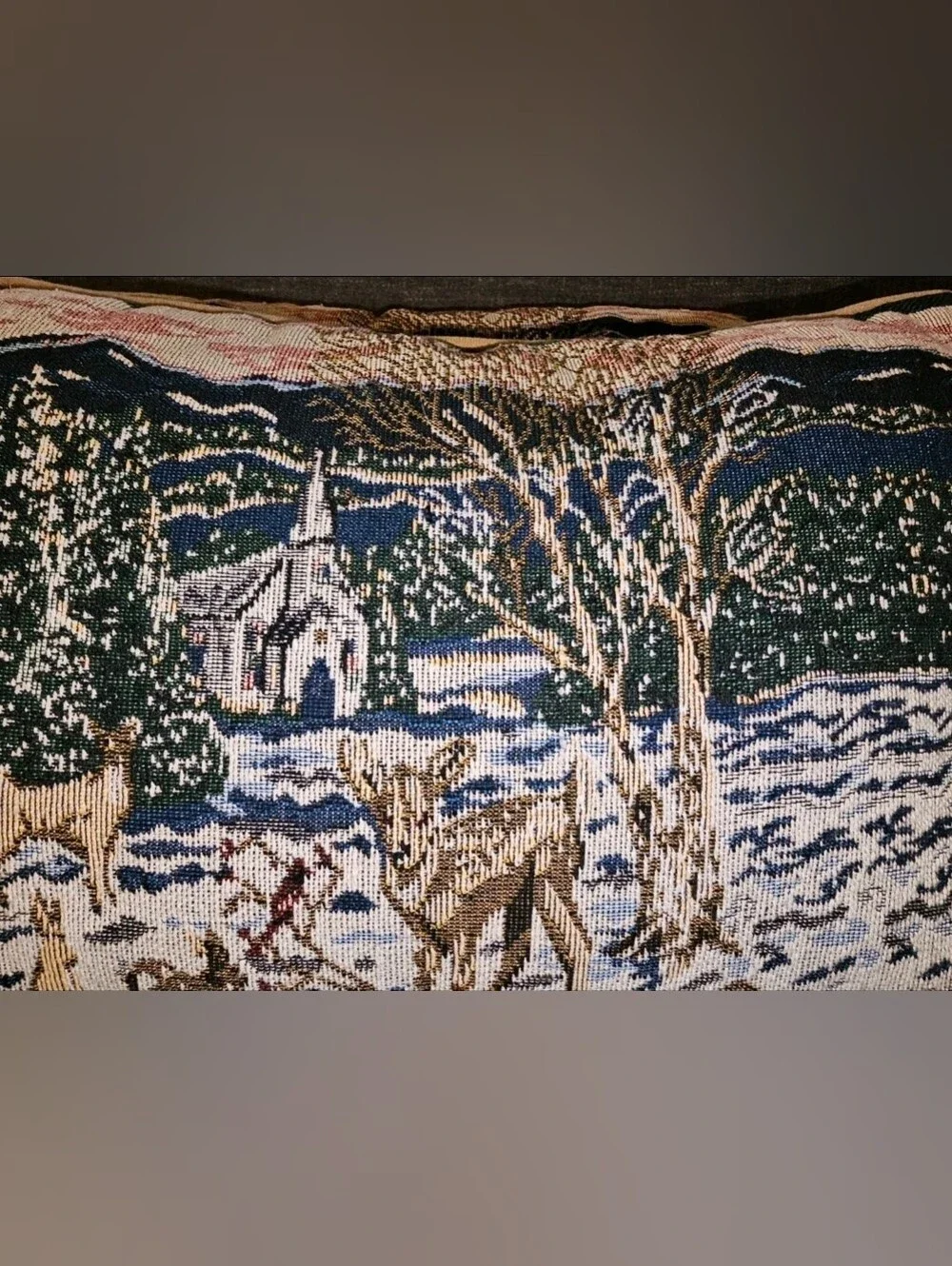 The Unbranded Brand winterscape pillows