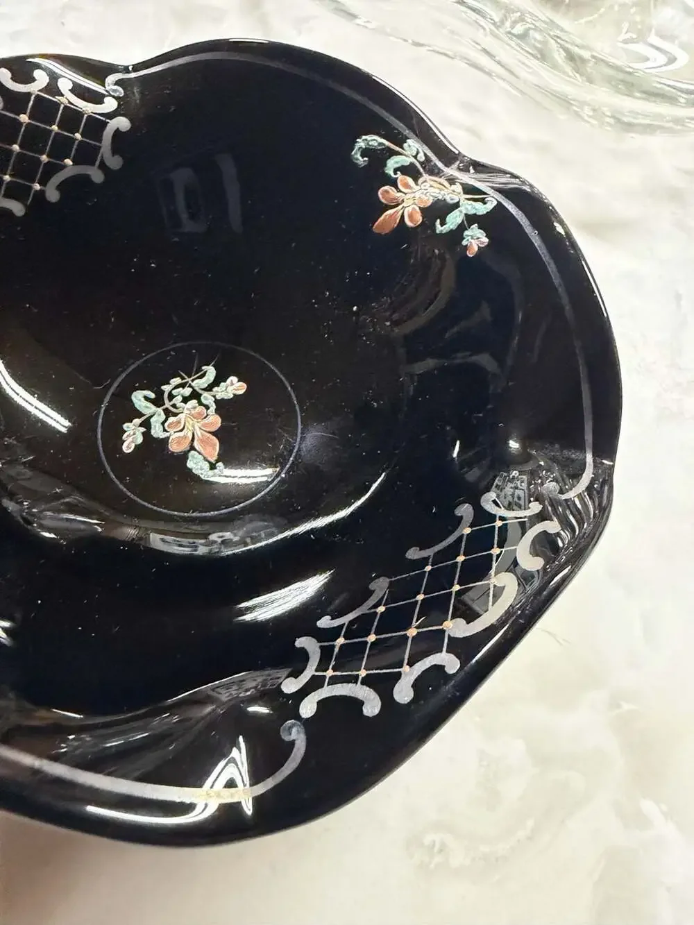 Japanese Artisan black porcelain