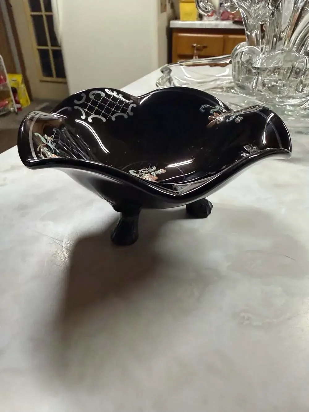 Japanese Artisan black porcelain