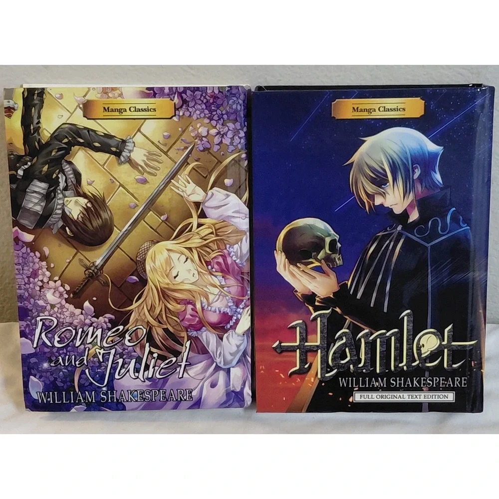 Manga Classics Shakespeare Romeo and Juliet & Hamlet Hardcover Lot of 2