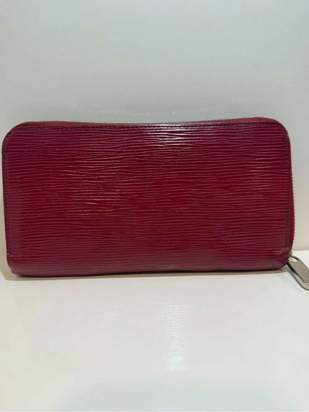 Louis Vuitton Magenta Epi Leather Zip wallet