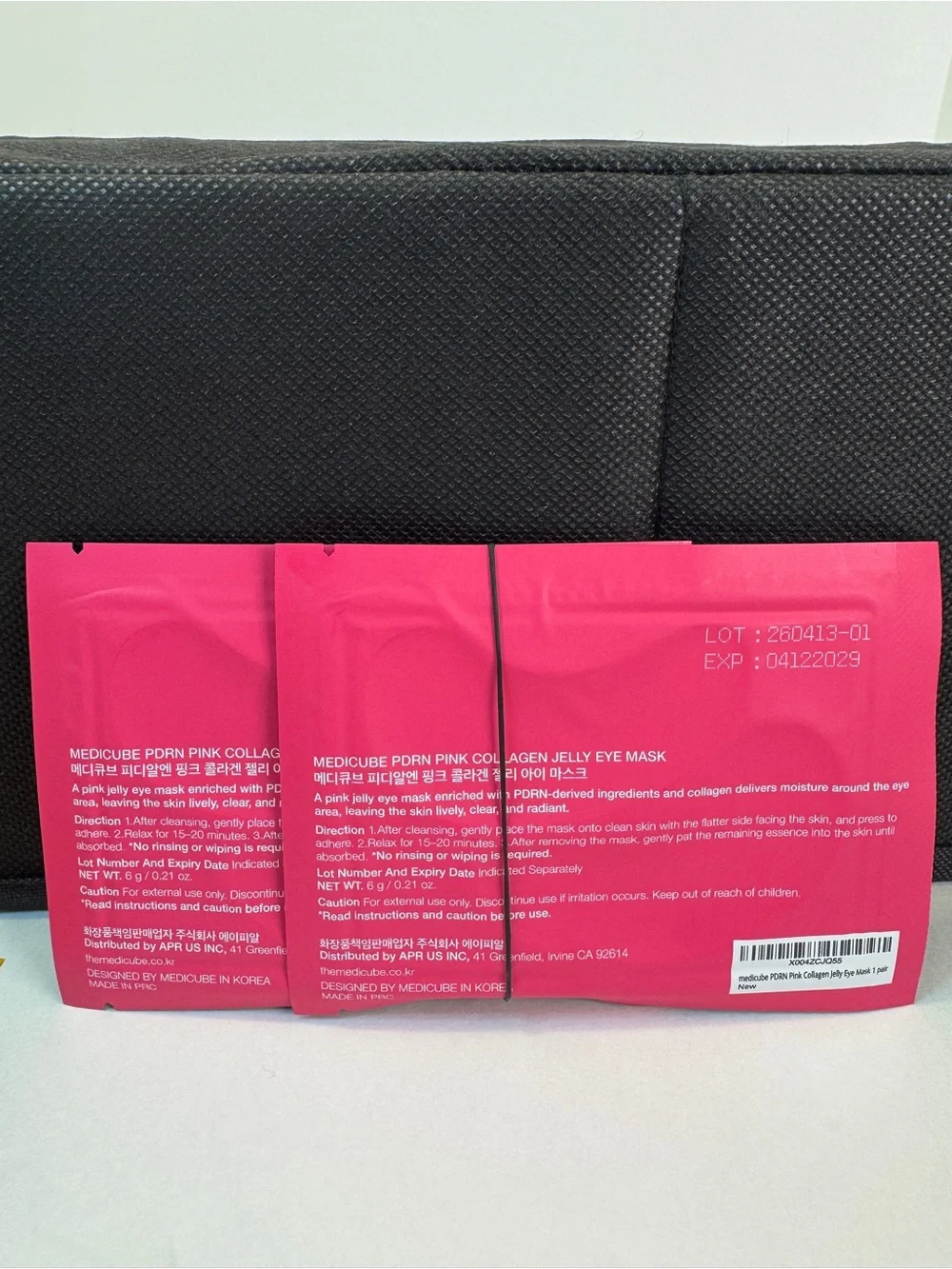 Medicube Jelly Eye Mask Lot 2x Kojic Acid Turmeric + 2x PDRN Pink Collagen