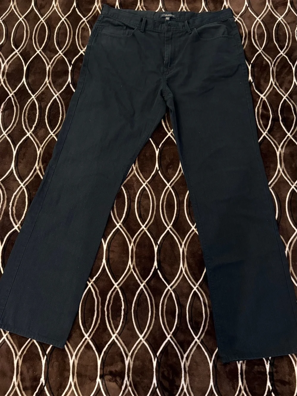 Banana Republic Men's Black Chinos - Straight Fit