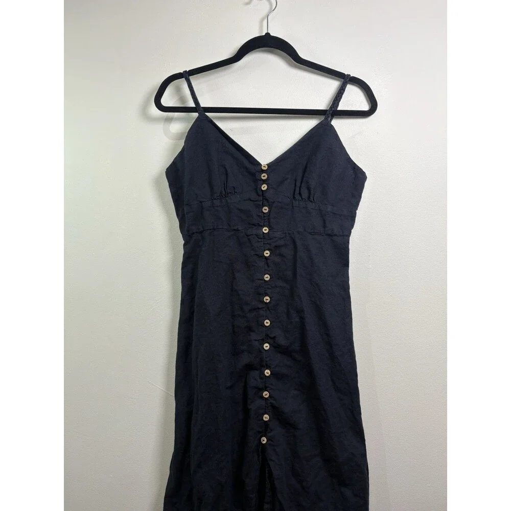 Zara navy linen