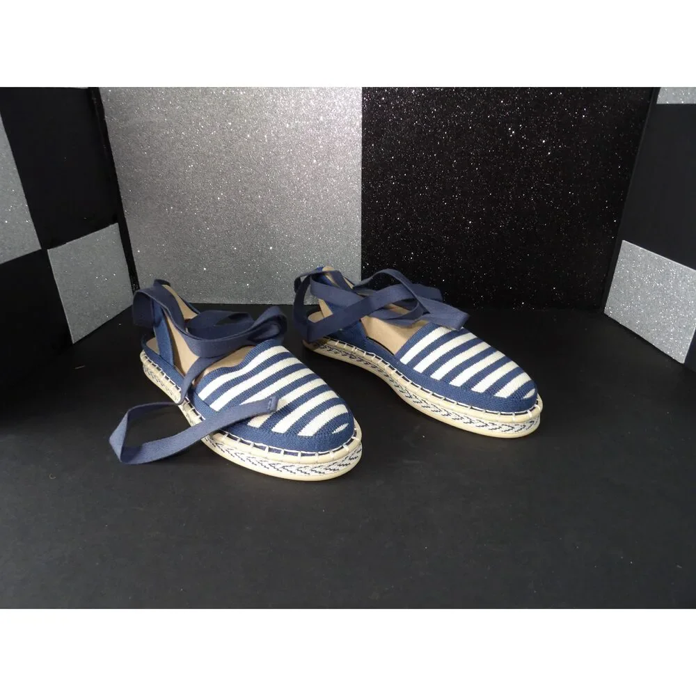 Rothy's Esapadrille- Blue, White (US 8W)
