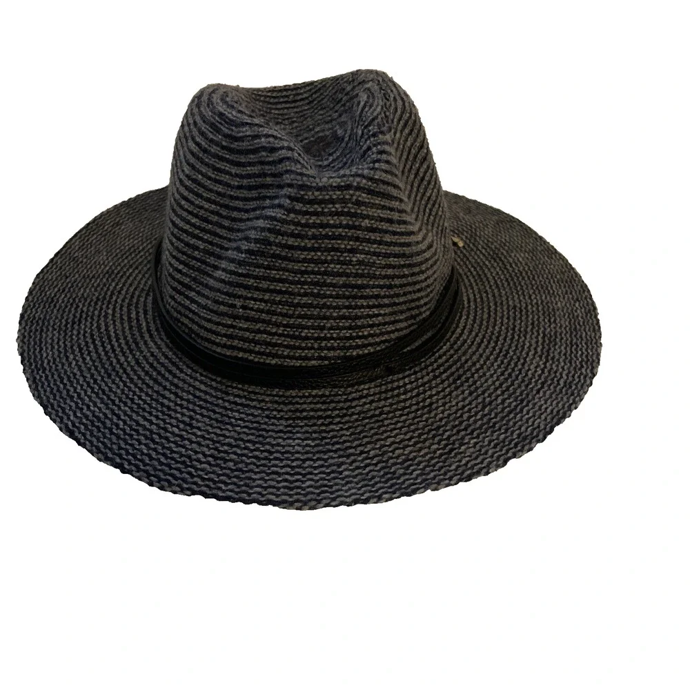 Women’s Vince Camuto Grey and Navy Wool‎ Fedora Hat