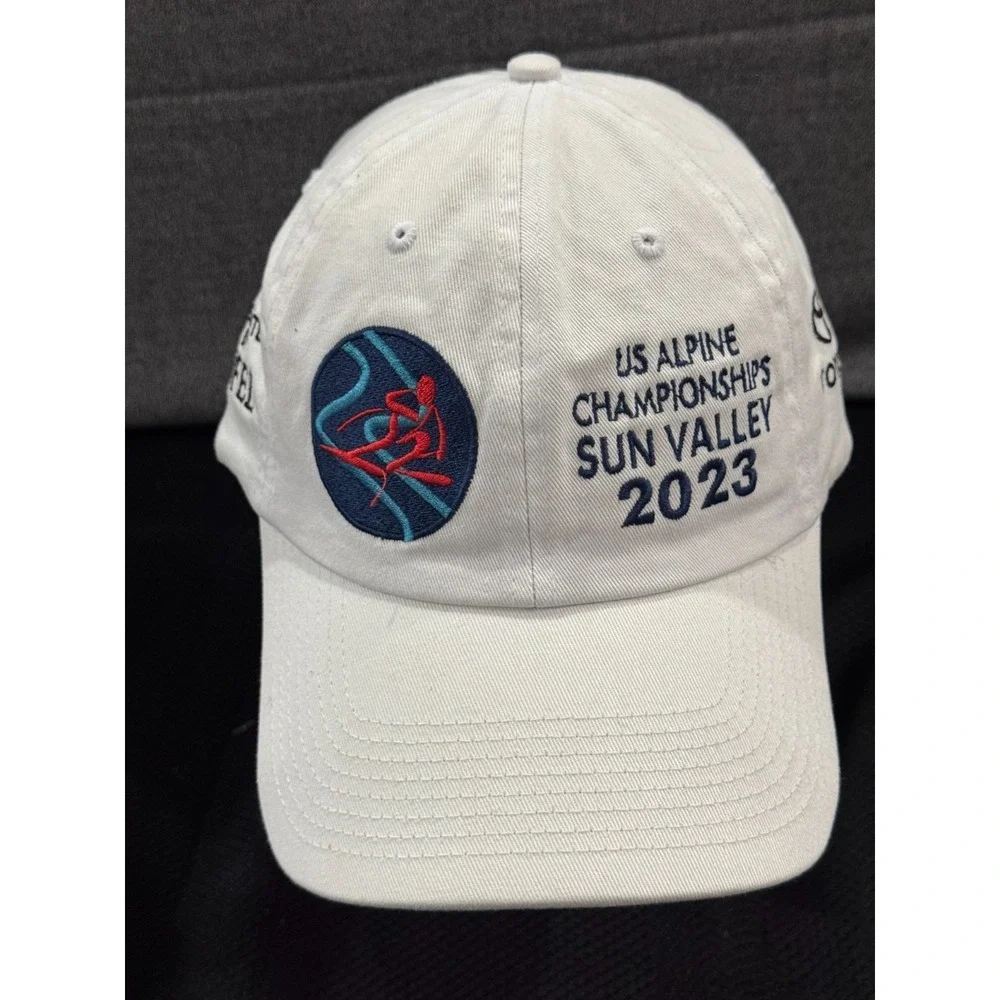 Fahrenheit Headwear Cap Women One Size White Toyota U.S. Alpine Championship Hat