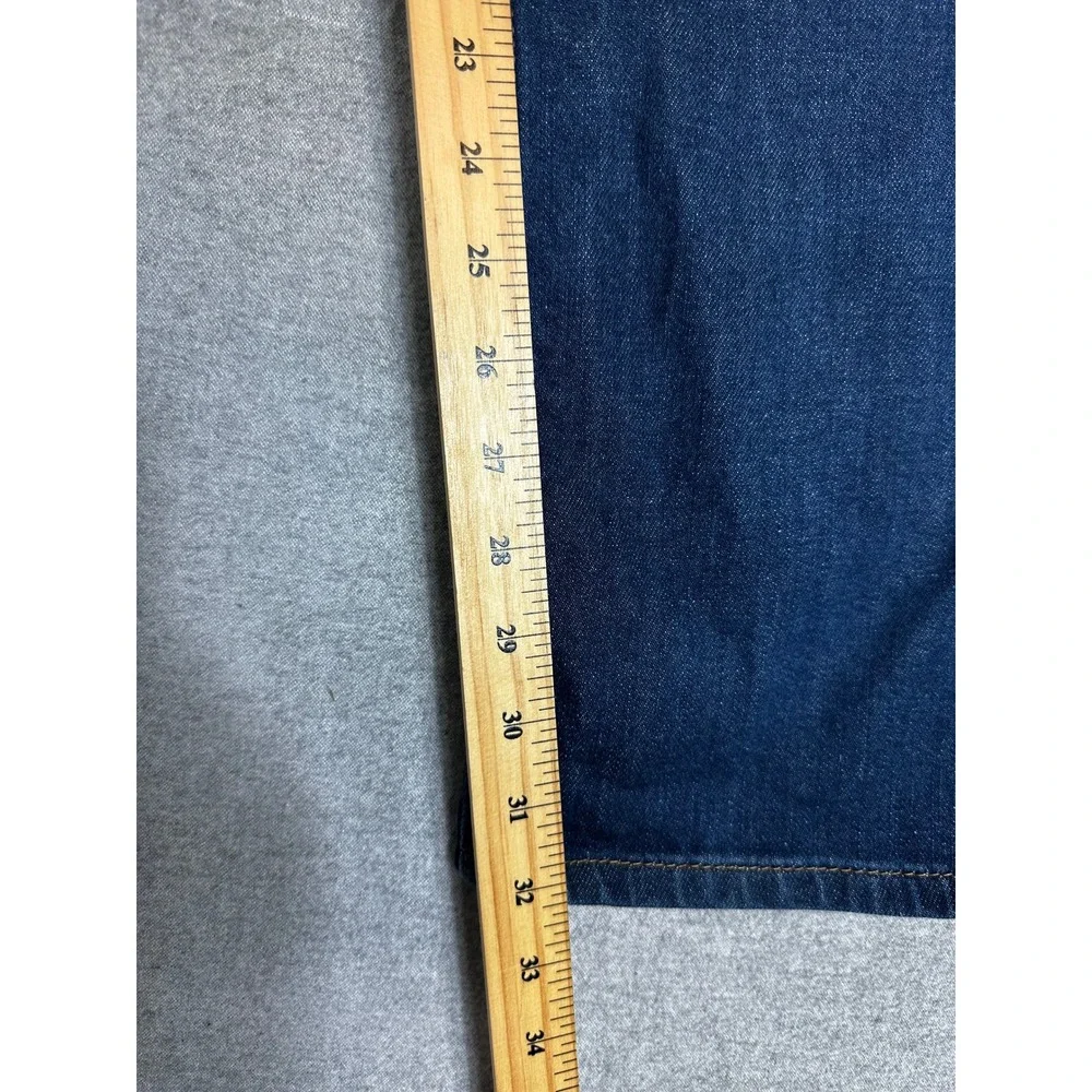 Levis 514 Straight Fit Jeans Mens 36x34 Blue Dark Wash Denim