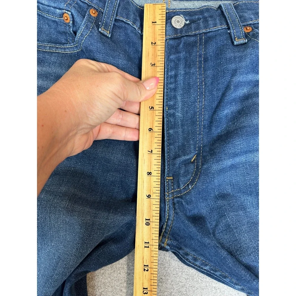 Levis 514 Straight Fit Jeans Mens 36x34 Blue Dark Wash Denim
