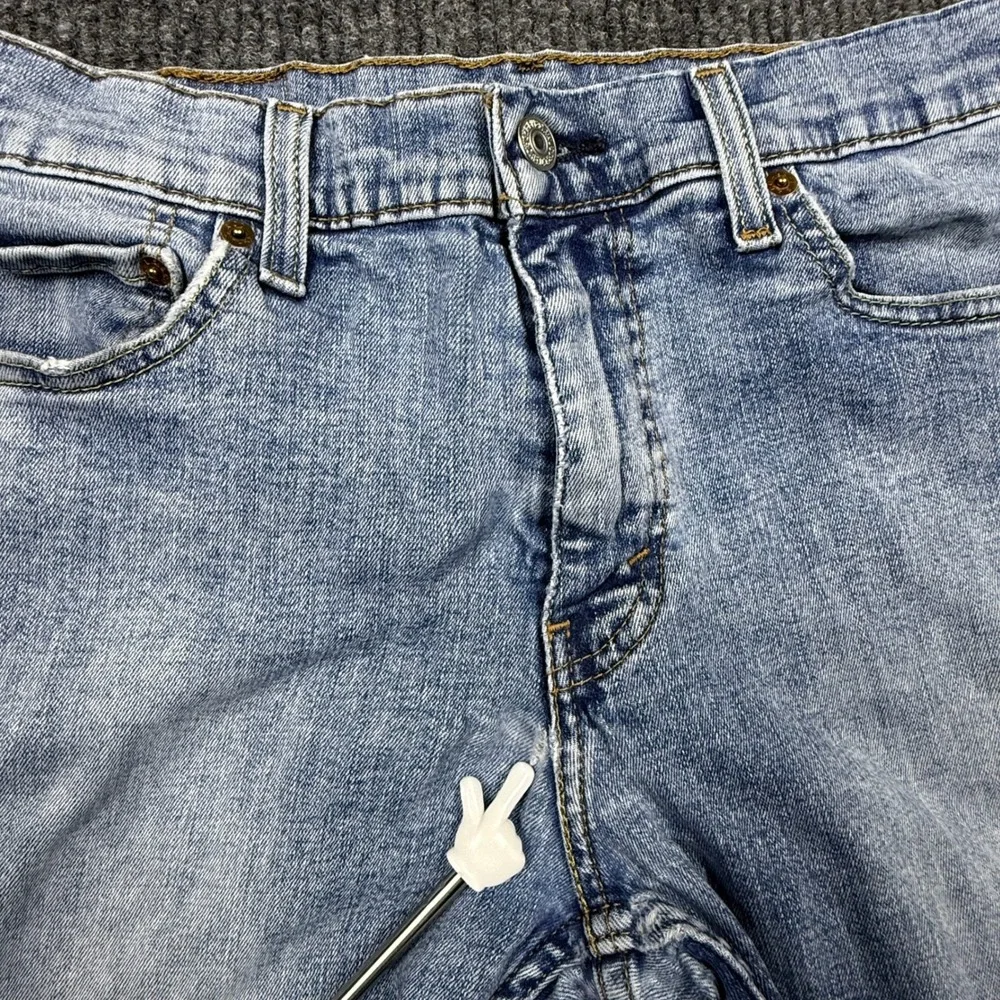 Levis 511 Slim Fit Jeans Mens 32x34 Light Wash Blue Denim 04511-3623