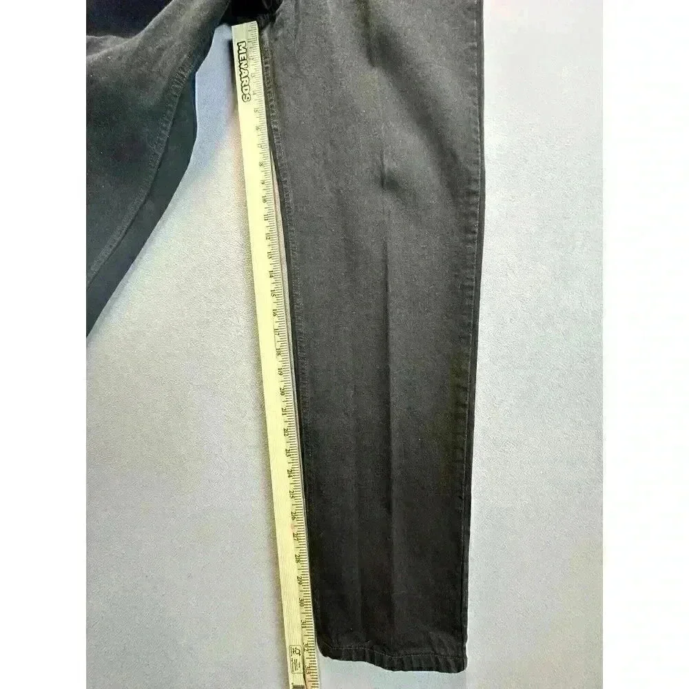 VTG Levi's 550 Jeans Men's 34X32 Black Orange Tab Relaxed‎ Fit Tapered Leg Denim