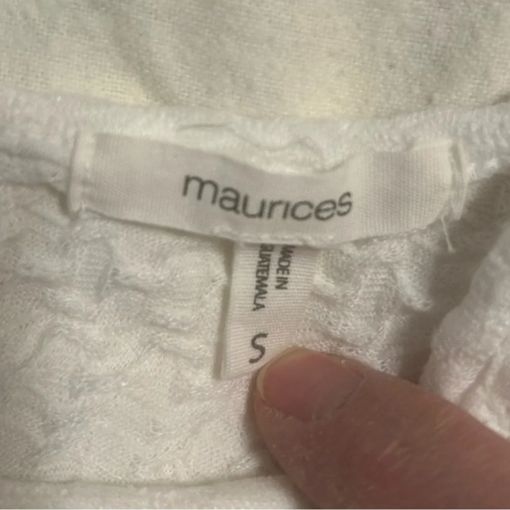 Maurices elegant white