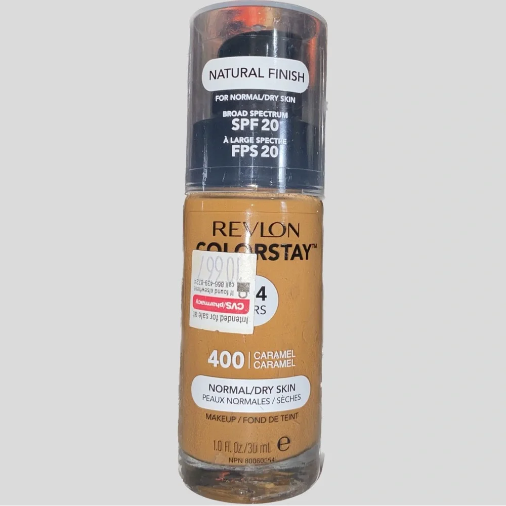 Revlon Colorstay Foundation “400 Caramel” SPF 20 for Normal/Dry Skin 1 fl oz